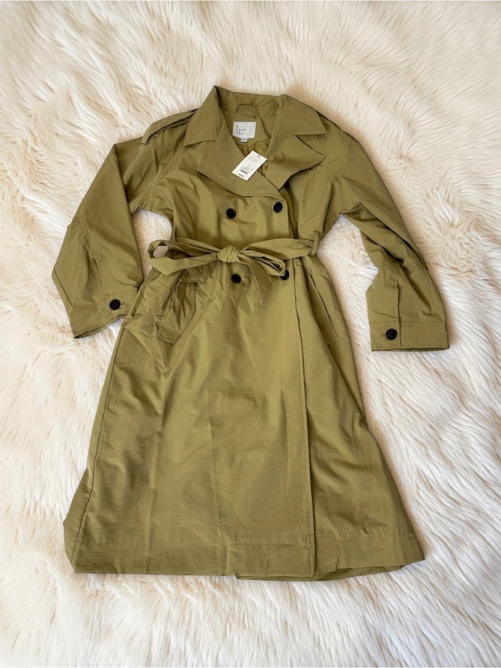 Double-Breasted Trench Coat - X-Large size NEW